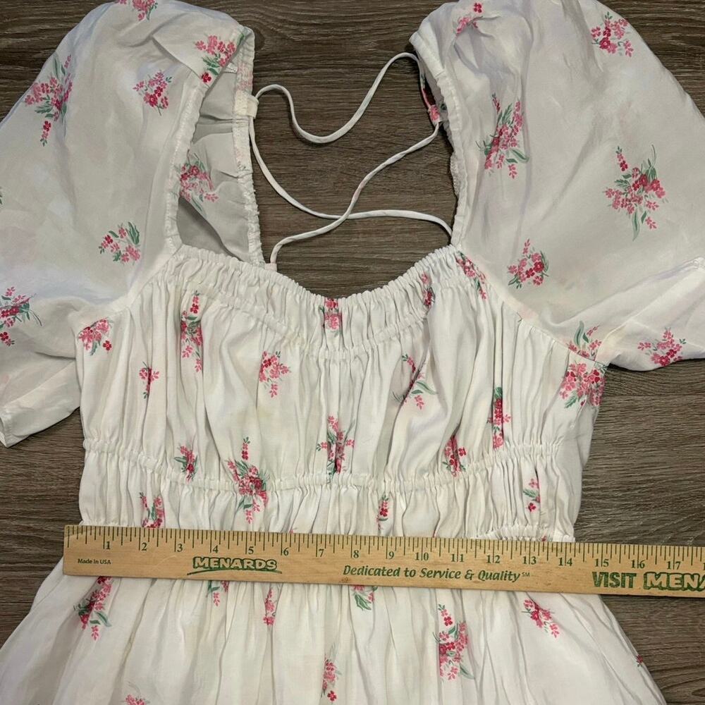 H&M Cottagecore Floral Milkmaid Dress M 🌸​ - Picture 11 of 12
